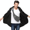 Fashion Wear-resistant Multifunctional Pockets Single Shoulder Bag Chest Front Bag for Man(Grey)