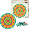 Round Adult Plane Puzzle Jigsaw Toy 500 Pieces, Diameter: 48CM(Magic Flower)
