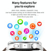 GW69 Smart Watch, Support BT Call / Heart Rate / Blood Pressure / Blood Oxygen(Sliver + Leather Strap Brown)