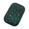 Car Diamond Armrest Box Cushion Personalized Car Decorations Dirt And Non-Slip(Black Green Diamond)