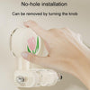 Bathroom No-Punch Suction Cup Showerhead Holder Tulip Shower Hanger(Milk White)