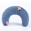 U-Shaped Pet Bed, Blue, Small Dog/Cat Cushion