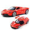 1:36 Three-door Open Alloy Sports Car Model Pull Back Car Boy Toy(Larry Red)
