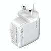 LDNIO Q408 100W GaN USB+3 USB-C / Type-C Interface Charger with 1m 100W USB-C / Type-C to USB-C / Type-C Data Cable, Plug Type:UK Plug(White)