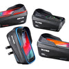 WILD MAN ES12X 1LEVA Hard Shell Bicycle Bag Cycling Phone Touch Screen Front Beam Bag, Color: Blue