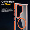 For Samsung Galaxy S25 Ultra 5G Dual-Color Clear Acrylic Hybrid TPU MagSafe Phone Case(Black)