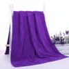 30x30cm Nano Thickened Large Bath Towel Hairdresser Beauty Salon Adult With Soft Absorbent Towel(Dark Purple)