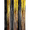 Black And Gold Rain Curtain Festival Party Decoration Props, Size: 1x2M