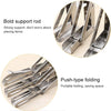 2 PCS 10 inch Billy Wall-mounted Foldable Stainless Steel Spring Storage Shelf for Dining Table