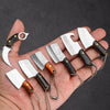 Mini Knife Keychain Portable Removal Express Pendant Accessory With Holster, Model: Black Handle Sanding