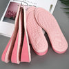 2 Pairs Massage Inner Heightening Insoles Men and Women EVA Breathable Sports Heightening Shoes Full Pad, Size: 35-36(Pink 2.5cm)