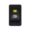 30 Amp 12 Volt Four Plugs LED ON OFF Car Fog Light Switch (Yellow Light)