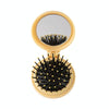 Folding Air Cushion Comb Portable 2 In 1 Comb wWith Mirror(Yellow)