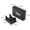 5C2A-220W GaN 220W USB x 2, USB-C / Type-C x 5 Fast Charger, Plug Type:UK Plug(White)