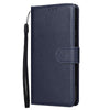 For Samsung Galaxy S25 5G 3-Card Slots Multifunctional Leather Phone Case(Blue)