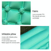 Outdoor Camping Foot-step Automatic Inflatable Cushion Portable TPU Inflatable Double Bed, Size: 195 x 119 x 16cm(Dark Blue)