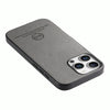 For iPhone 12 Pro Twill Fabric Leather Skin Back Phone Case(Gray)