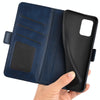 For Alcatel 1B 2022 Dual-side Magnetic Buckle Horizontal Flip Leather Phone Case(Dark Blue)