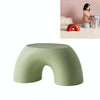 Simple Circular Small Bench Home Round Children Stool for Shoe Stool(Green)