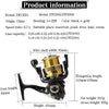 DEUKIO Metal Spinning Wheel Shallow Line Cup Design CNC Rocker Fishing Reel Sea Rod Reel Fishing Reel, Specification: DW3000