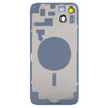 iPhone 14 Glass Back Cover with Holder (Blue)