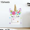 10sheets Cartoon Wall Sticker Switch Socket Beautification Decorative Sticker(KG152)