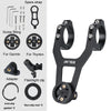 ESLNF Mountain Bike Yardstick Stand Lights Base Outdoor Riding Stainless Steel Stand(Black)