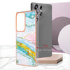 For Samsung Galaxy S25 Ultra 5G Electroplating Marble Pattern Dual-side IMD TPU Shockproof Phone Case(Green 004)