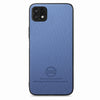 For Samsung Galaxy A22 5G Twill Fabric Leather Skin Back Phone Case(Blue)