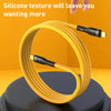 USB-C / Type-C to 8 Pin Liquid Silicone Charging Data Cable, Length: 1.2m(Yellow)