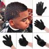 Single Sponge Wipe Black Hair Styling Gloves(Double-Sided)