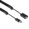 USB-C / Type-C Male to USB Female Laptop Spring Charging Cable