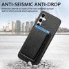 For Samsung Galaxy S24 FE 5G Retro Magsafe Card Bag PU Back Cover Phone Case(Black)
