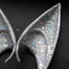 1pair Latex Elf Ears With Glitter Halloween Party Pixie Ears Cosplay Props 12cm Golden