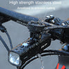 ESLNF Mountain Bike Yardstick Stand Lights Base Outdoor Riding Stainless Steel Stand(Black)