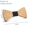 Wooden Bow Tie Men Handmade Bow Tie, Color: Flower Grass Sun Pattern