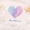 100 PCS A368 Heart Shape Thanks Greeting Card(Special for You)