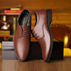 Suit Groomsmen Men Shoes Business Formal Casual Leather Dhoes, Size: 41(Brown)