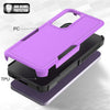 For Samsung Galaxy S24 FE 5G 2 in 1 PC + TPU Phone Case(Purple)