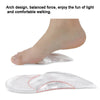 1pair Flat Feet Arch Support Shoe Insoles Adhesive Reusable Arch Cushions, Size: S 35-40(Flannel Orange Yellow)