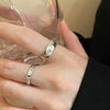 Ladies Light Luxury Snake Shaped Diamond Open Ring, Specification:J3200