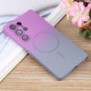 For Samsung Galaxy S25 Ultra 5G Liquid TPU Silicone Gradient MagSafe Phone Case(Purple Grey)