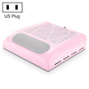80W Manicure Vacuum Cleaner With Pull-Out Filter, Specification: US Plug (Pink)