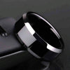 Men Ring, Ring Size:8(Silver)