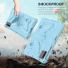 For Huawei MatePad SE 11 2024 Butterfly Bracket EVA Shockproof Tablet Case(Light Blue)
