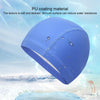 Adult Waterproof PU Coating Stretchy Swimming Cap Keep Long Hair Dry Ear Protection Swim Cap (Silver)