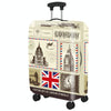 Thickened Dustproof High Elastic Suitcase Protective Cover, Color: Building Stamp(XL)
