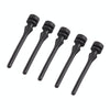 60 PCS 40mm Anti Vibration Soft Damping Nail Rubber Silicone Computer Fan Screw (Black)