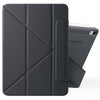 For iPad 10th Gen 10.9 2022 Fixed Buckle Magnetic Deformation Leather Tablet Case(Black)