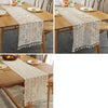 Widened And Stitched Rustic Knitted Hollow Tablecloth, Size: 30x140cm(Phoenix Double Stitching)